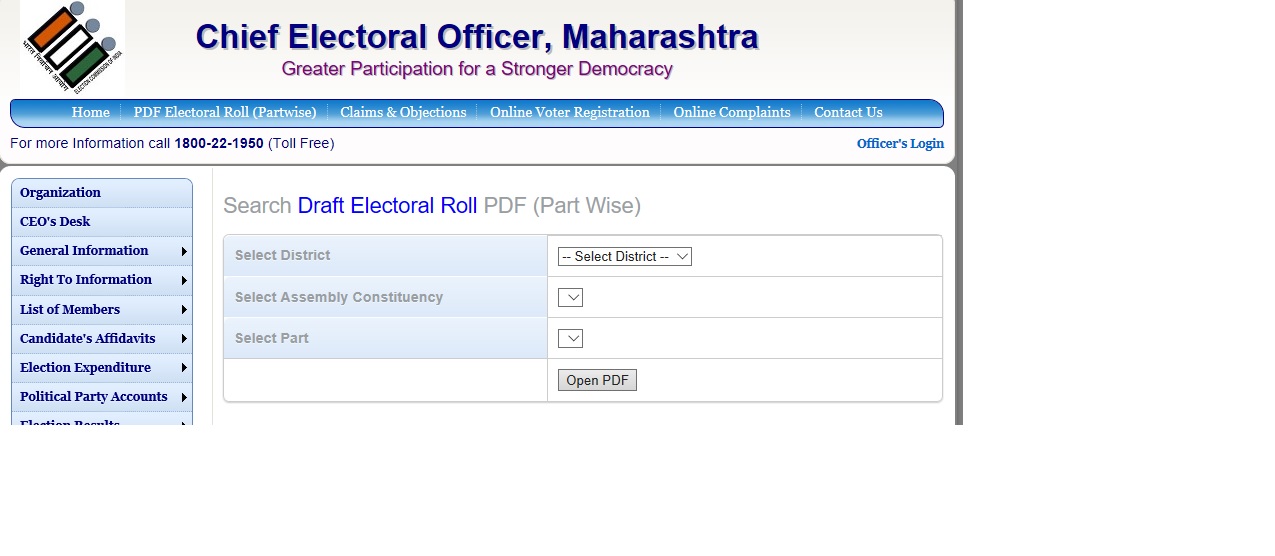 Maharashtra Voter List Search Name